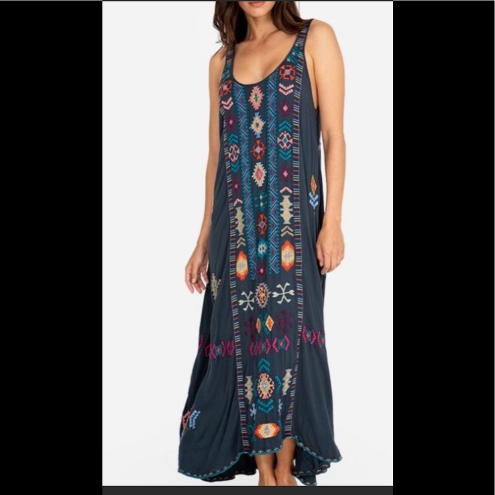 Johnny Was Embroidered Dress Size S